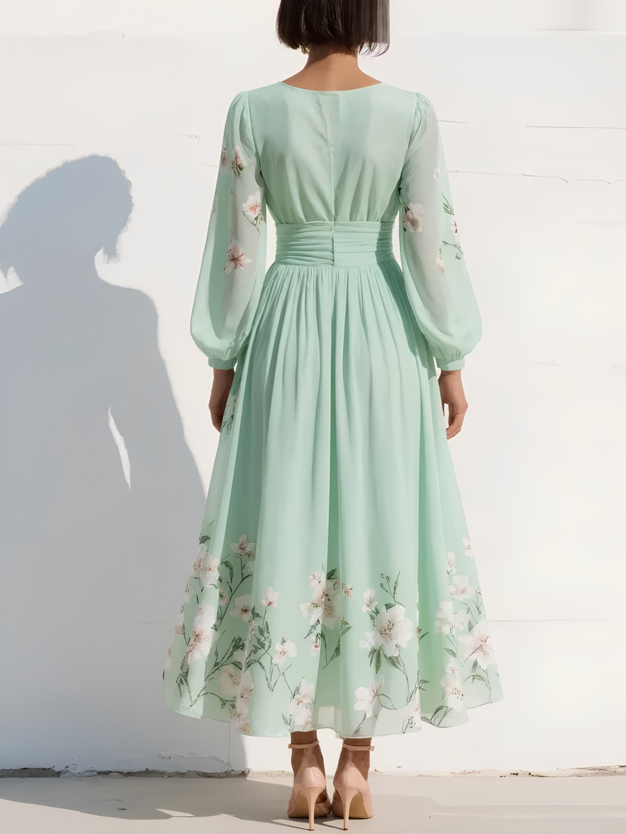 Willow | Flowing Floral Midi Dress