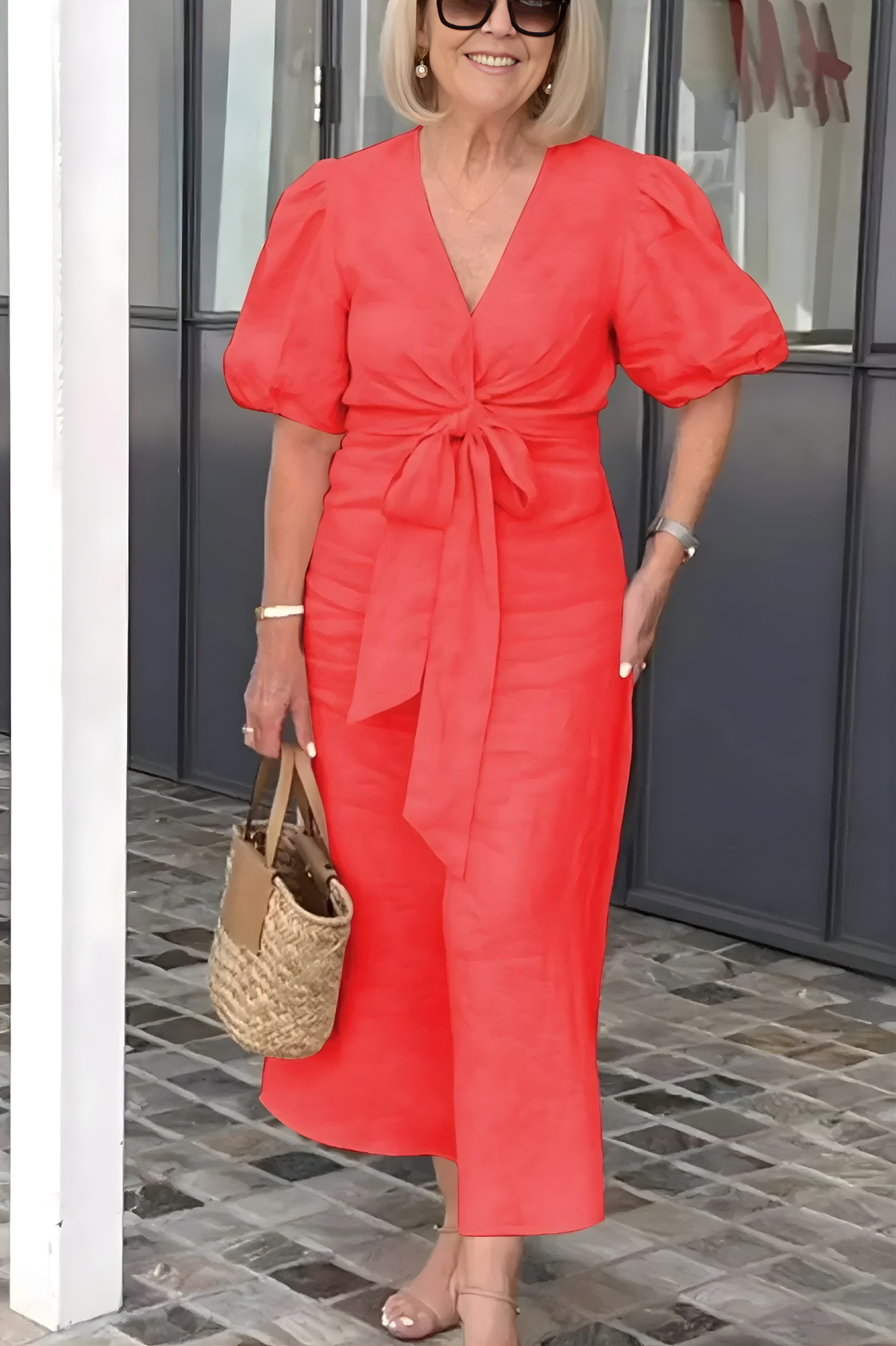 Siena | V-Neck Sleeve Dress
