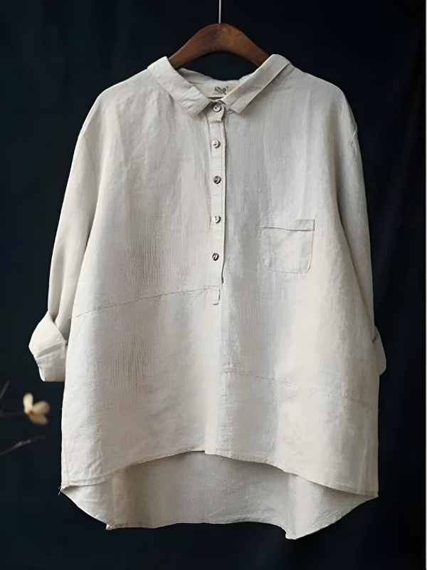 Stella | Linen Long Sleeve Shirt