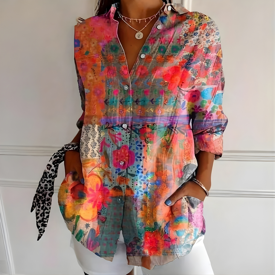 Arleth | Colorful Pattern Blouse