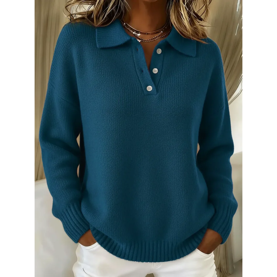 Avianna | Collared Button Knit Sweater