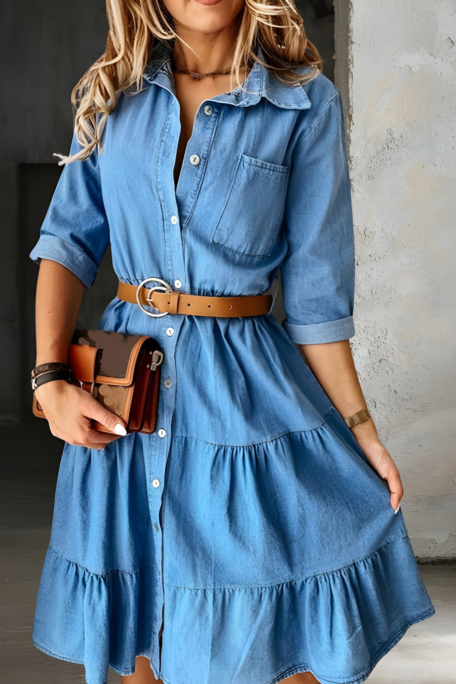 Katie | Denim Dress