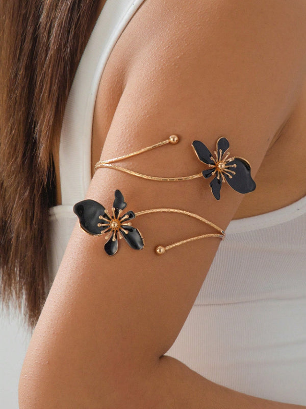 Adjustable Floral Cut-Out Armlet