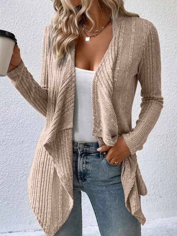 Long-Sleeve Relaxed Cardigan