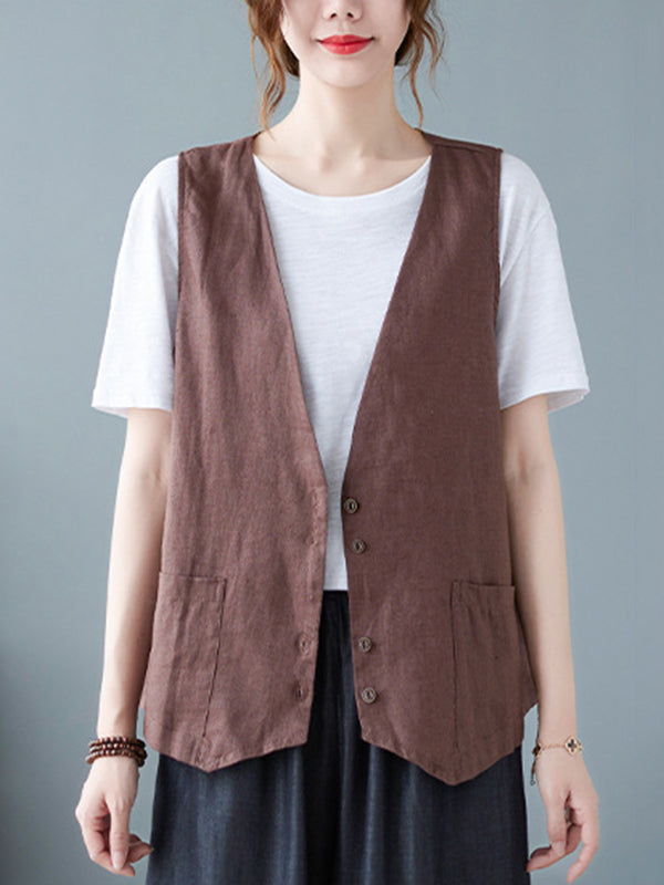 V-Neck Relaxed Vest