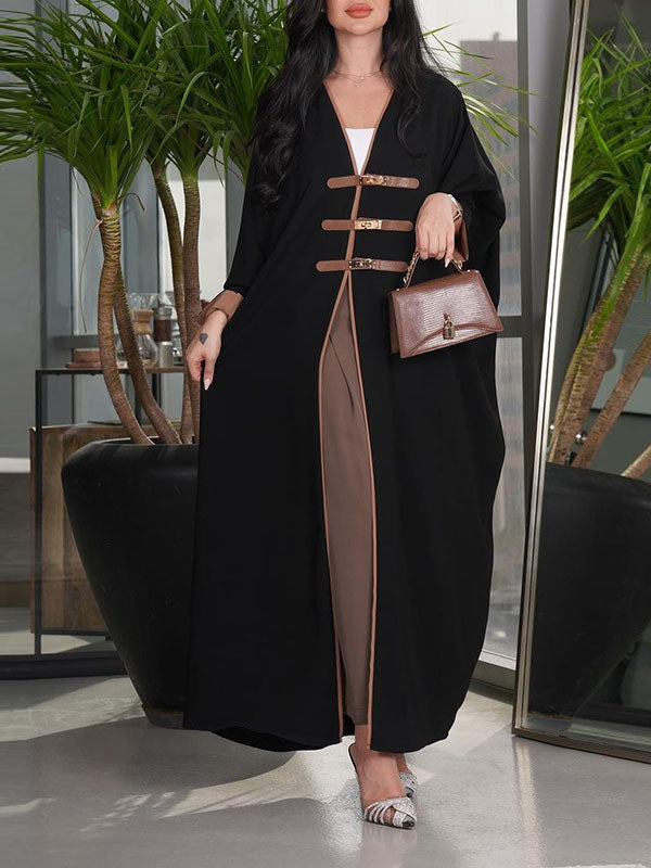 V-Neck Relaxed Contrast Cover-Up