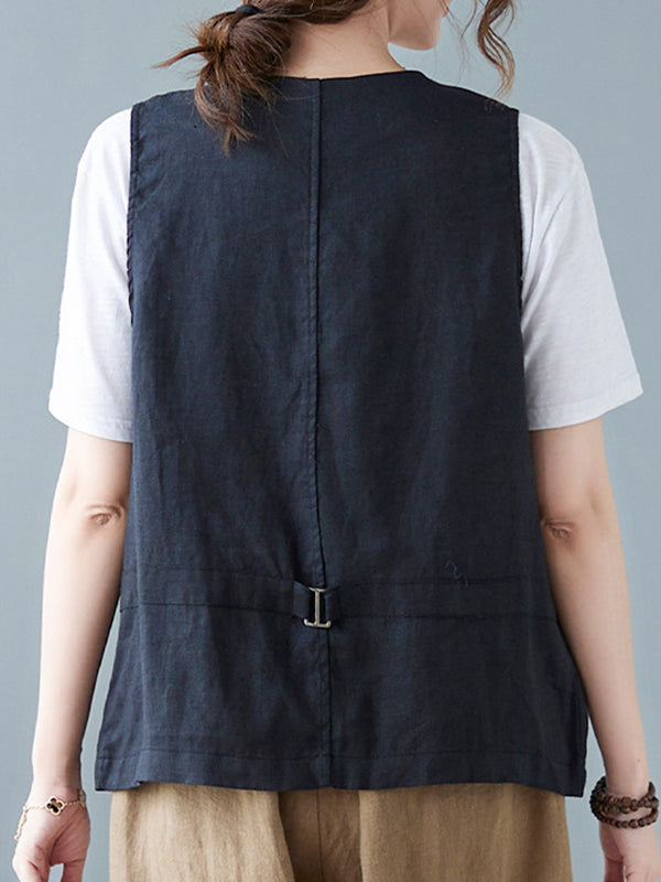 V-Neck Relaxed Vest