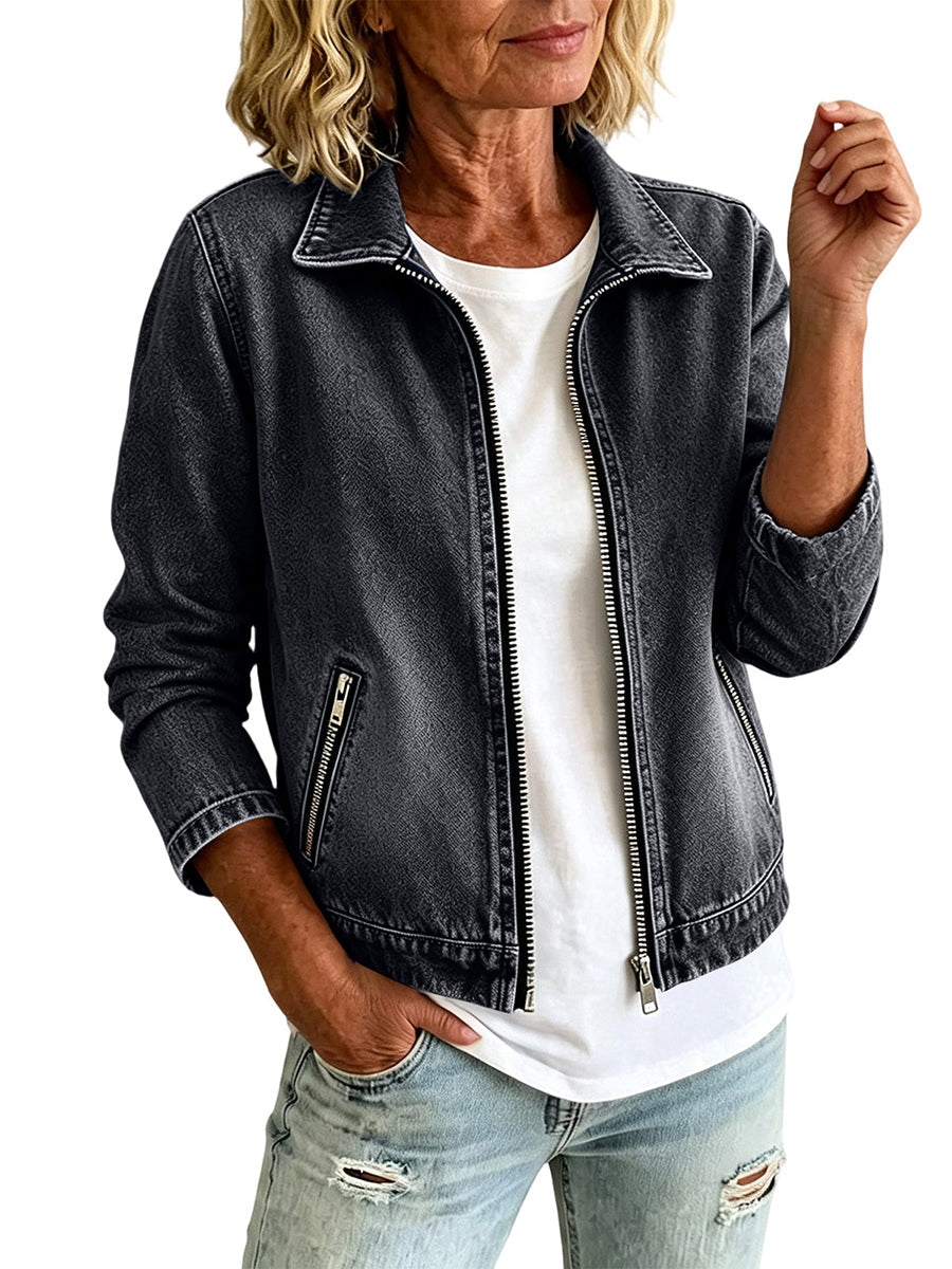 Zip Pocket Long-Sleeve Jacket