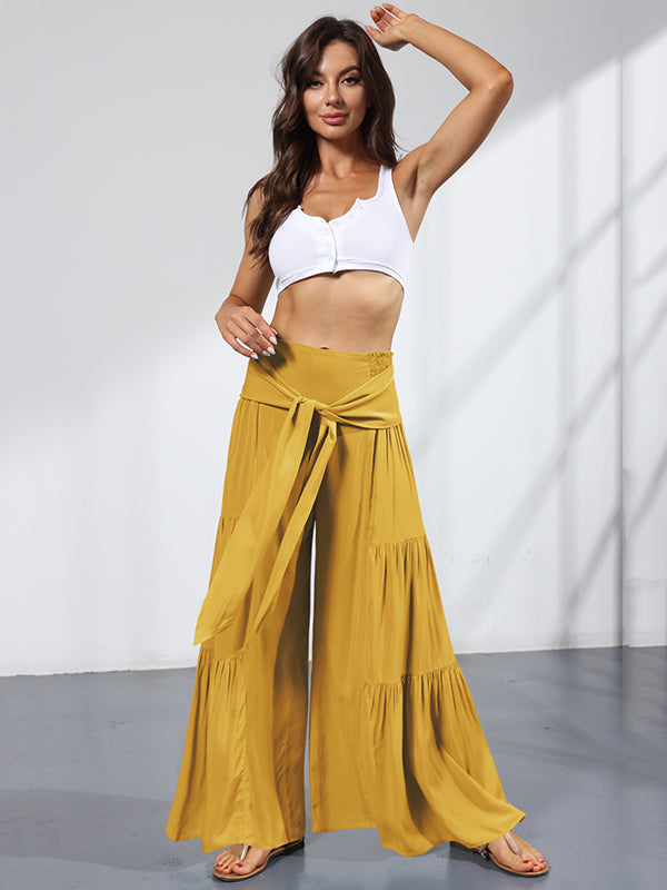 Wide-Leg High-Waist Pants