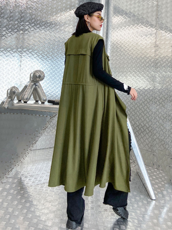 Asymmetric Drawstring Dress