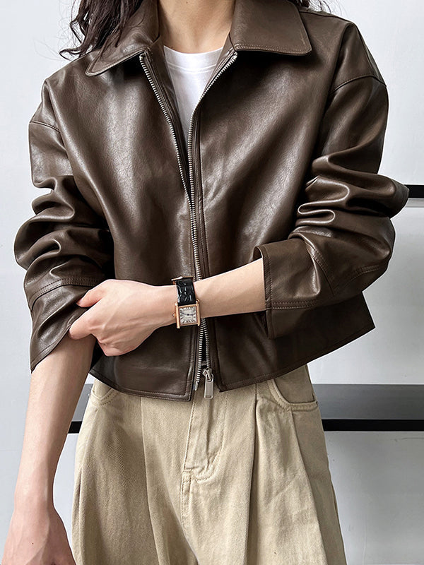 Zip Long-Sleeve Relaxed Jacket