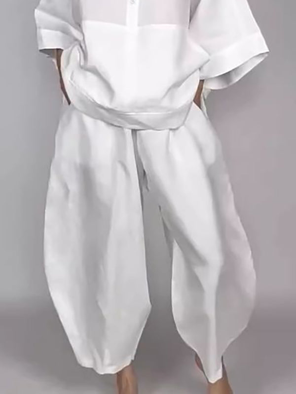 Wide-Leg Pocket Relaxed Pants