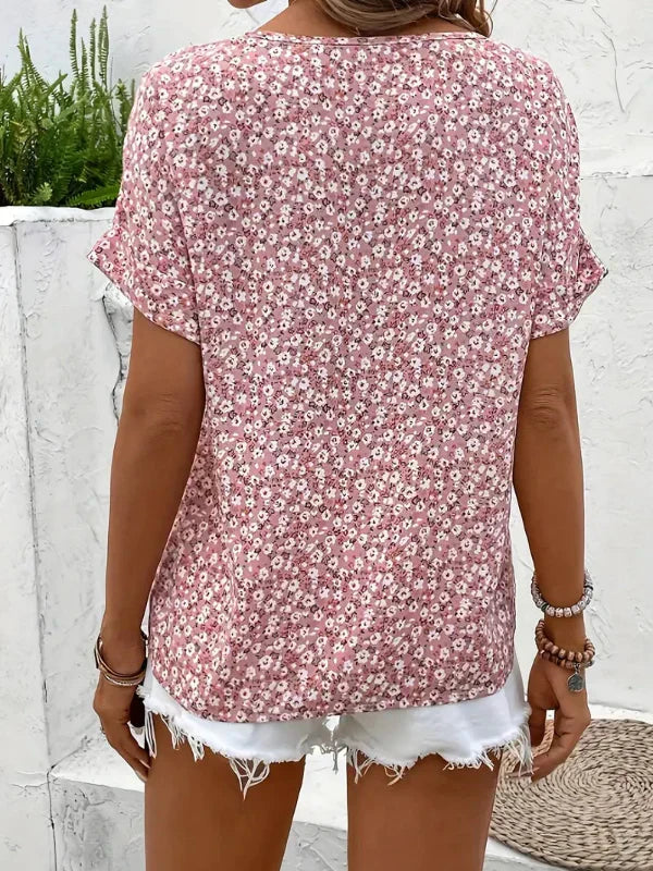 Amira | Floral Button-Up Blouse
