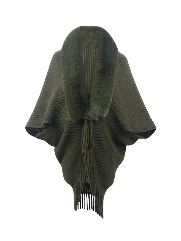 Fringe Batwing Relaxed Cardigan
