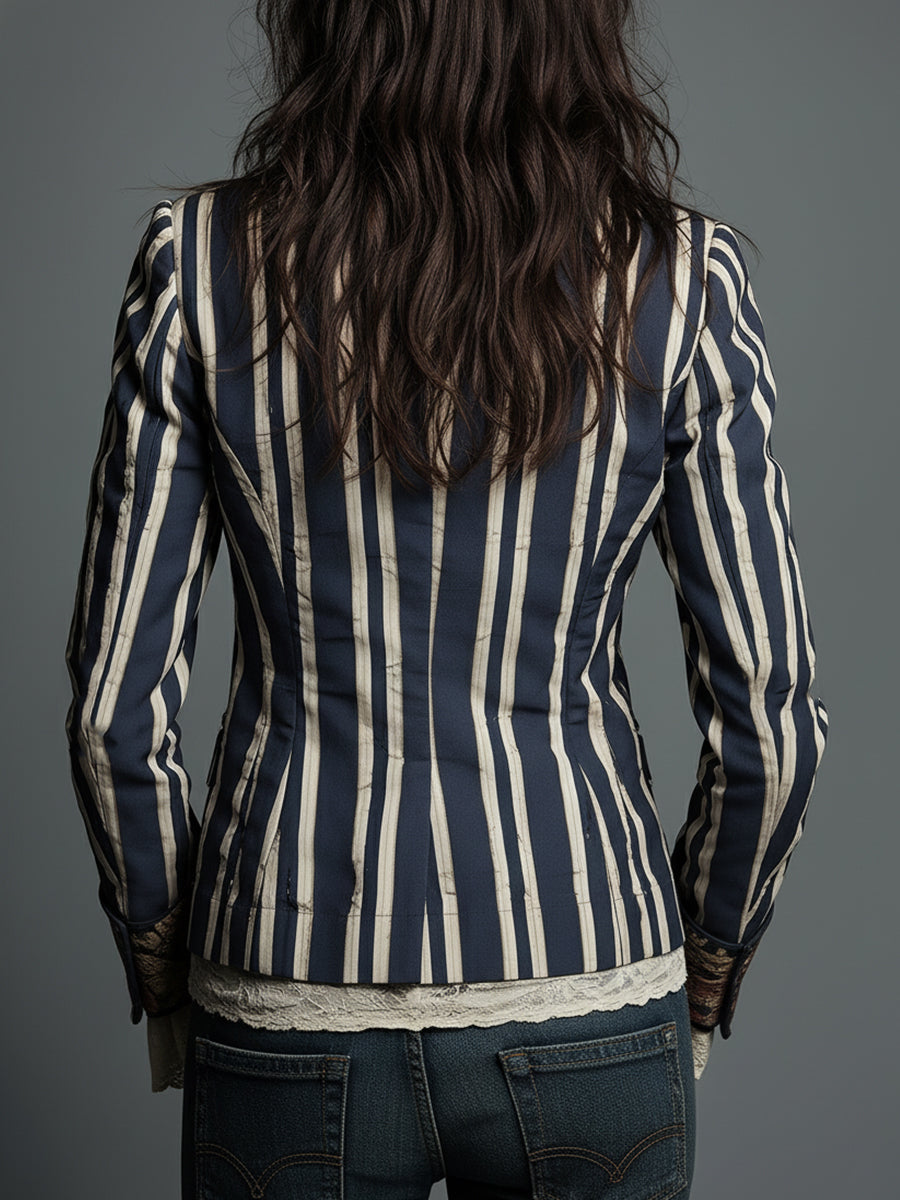 Eden | Bohemian Striped Blazer