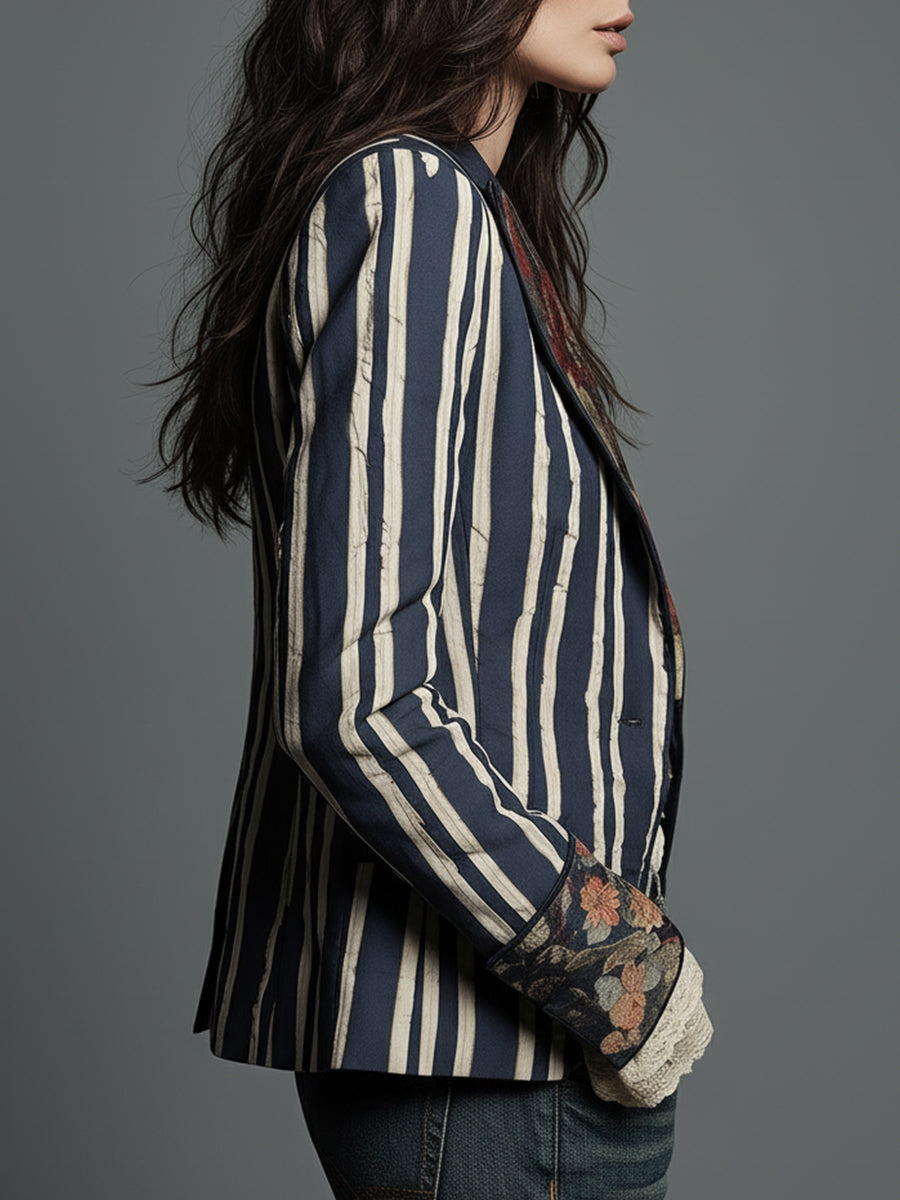 Eden | Bohemian Striped Blazer