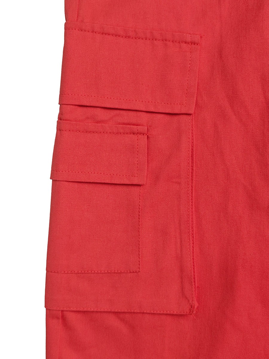 High-Waist Pocket Elastic Relaxed Pants