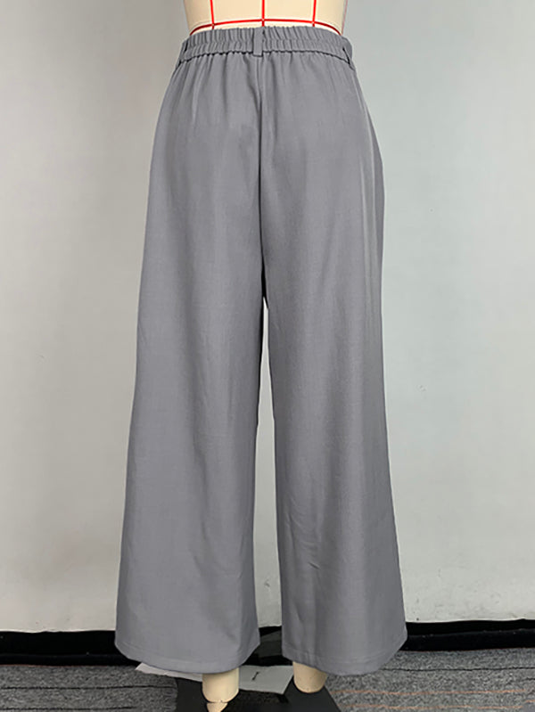 Wide-Leg Pocket Relaxed Pants