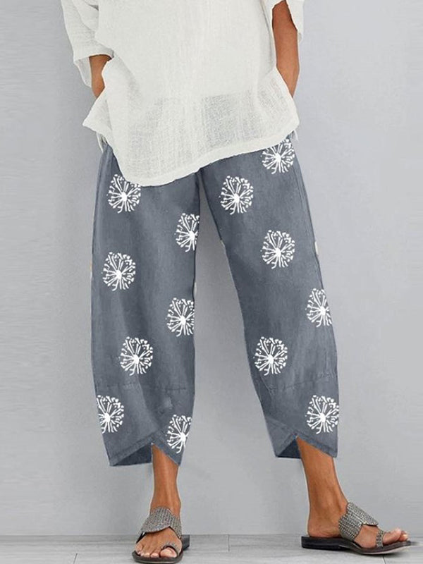 Floral Pocket Relaxed Pants