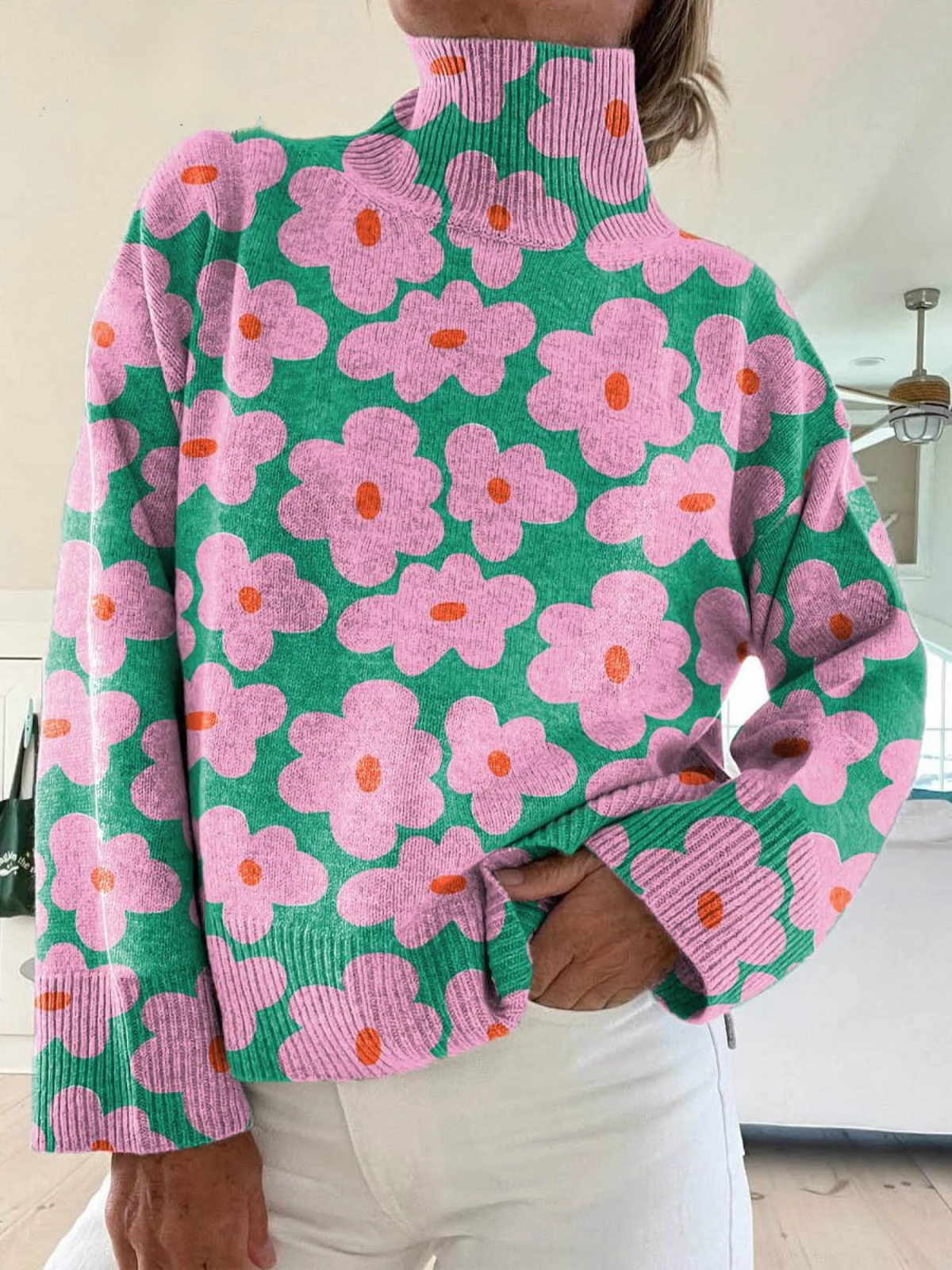 Florence | Floral Knit Sweater