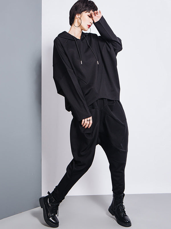 High-Waist Harem Relaxed Pants