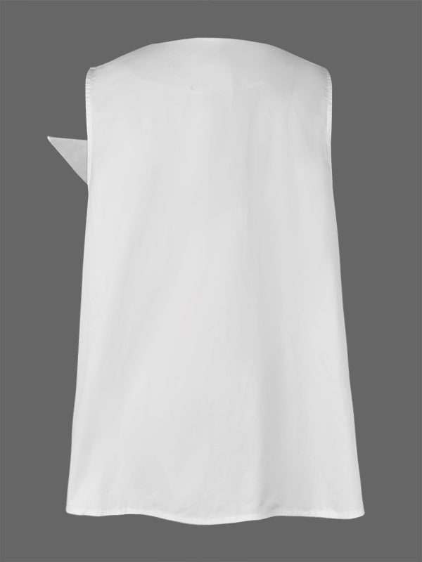 V-Neck A-Line Relaxed Vest