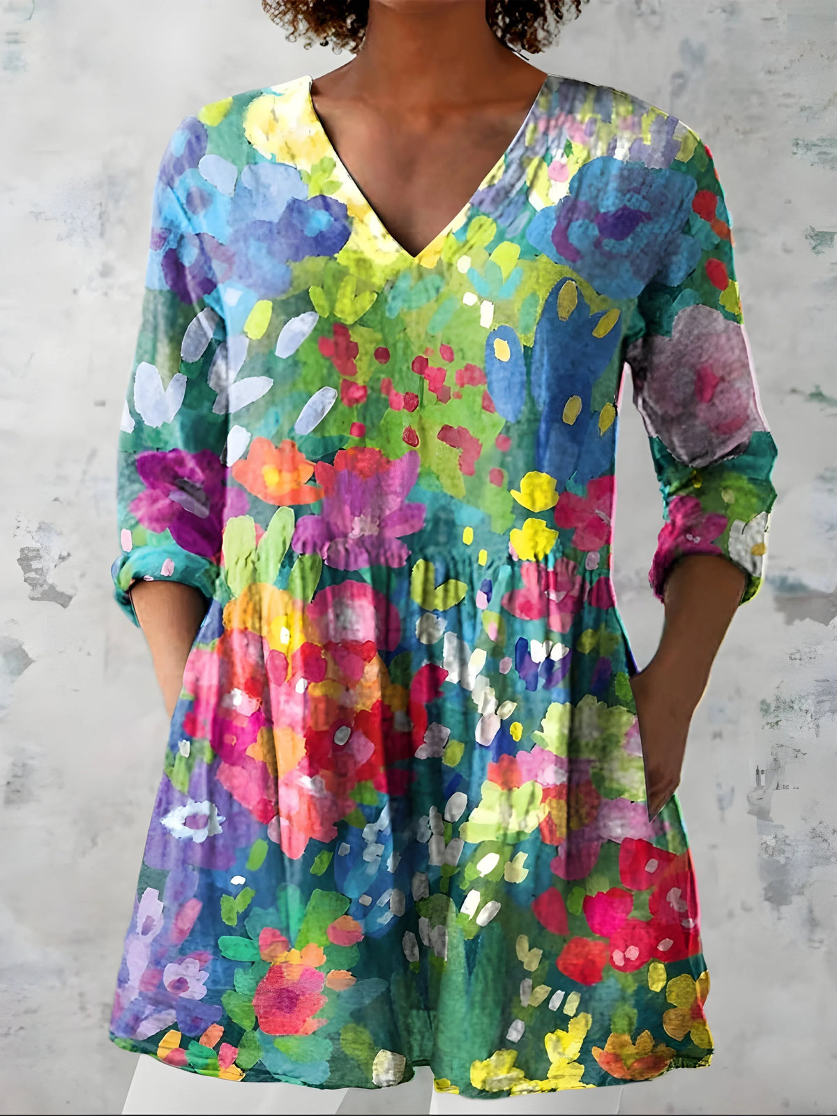 Willow| | Long V-Neck Blouse