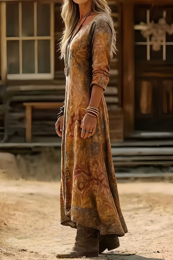Valeria | Bohemian Floral Maxi Dress