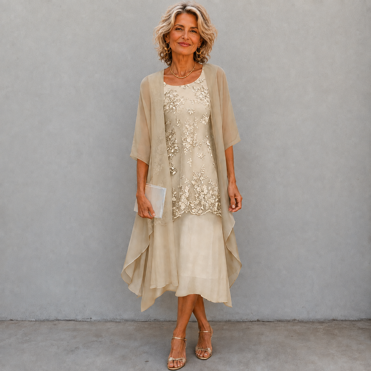Lumi | Chiffon Two-Piece Dress