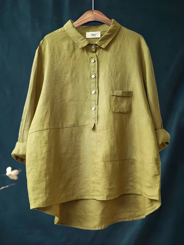 Stella | Linen Long Sleeve Shirt