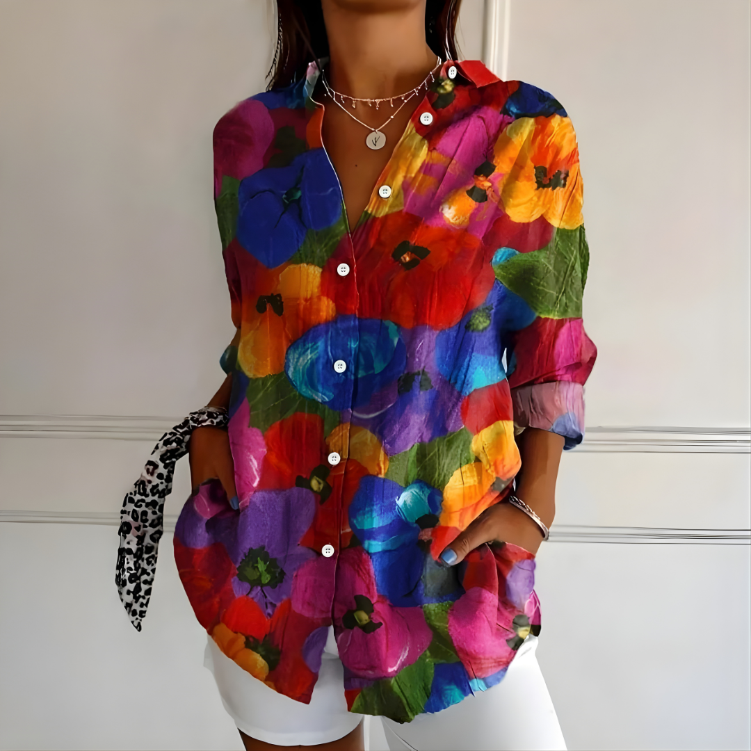 Arleth | Colorful Pattern Blouse