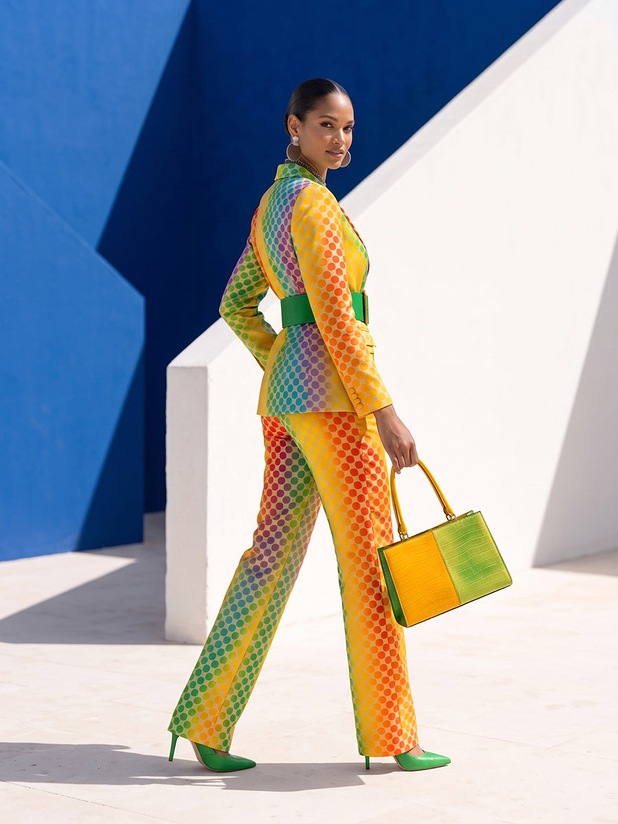 Gradient Wide-Leg Pocket Relaxed Pants