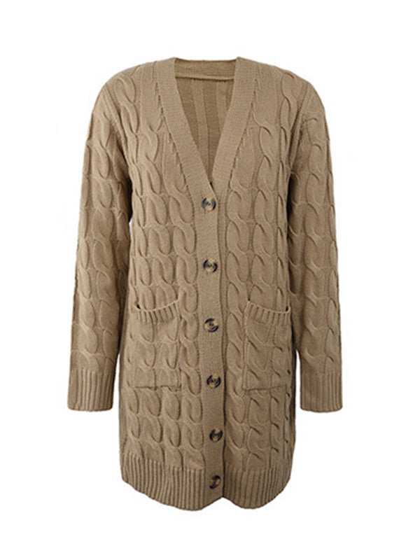 Button-Detail Relaxed Cardigan