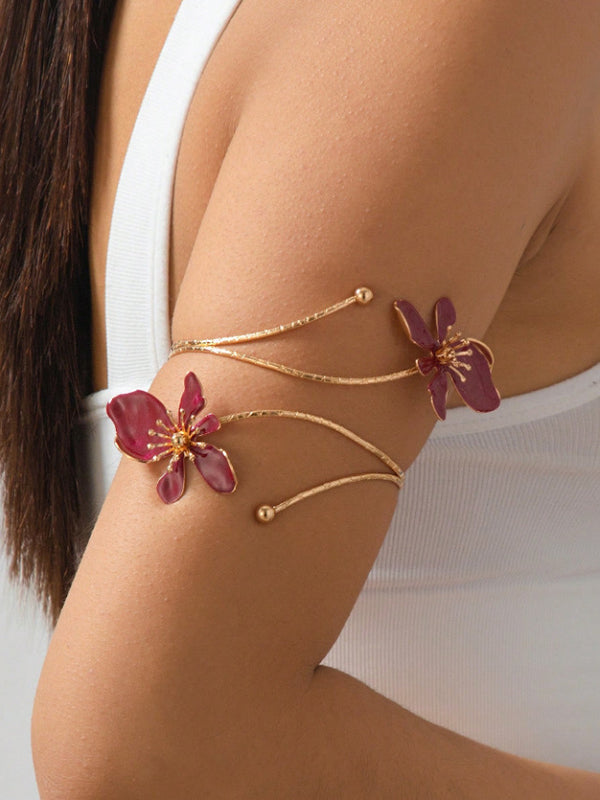 Adjustable Floral Cut-Out Armlet