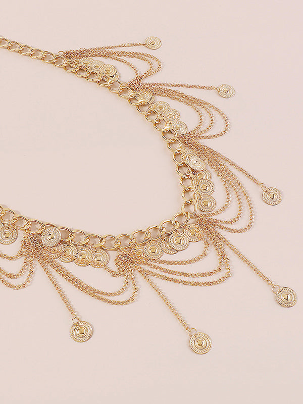 Fringe Geometric Waist Chain