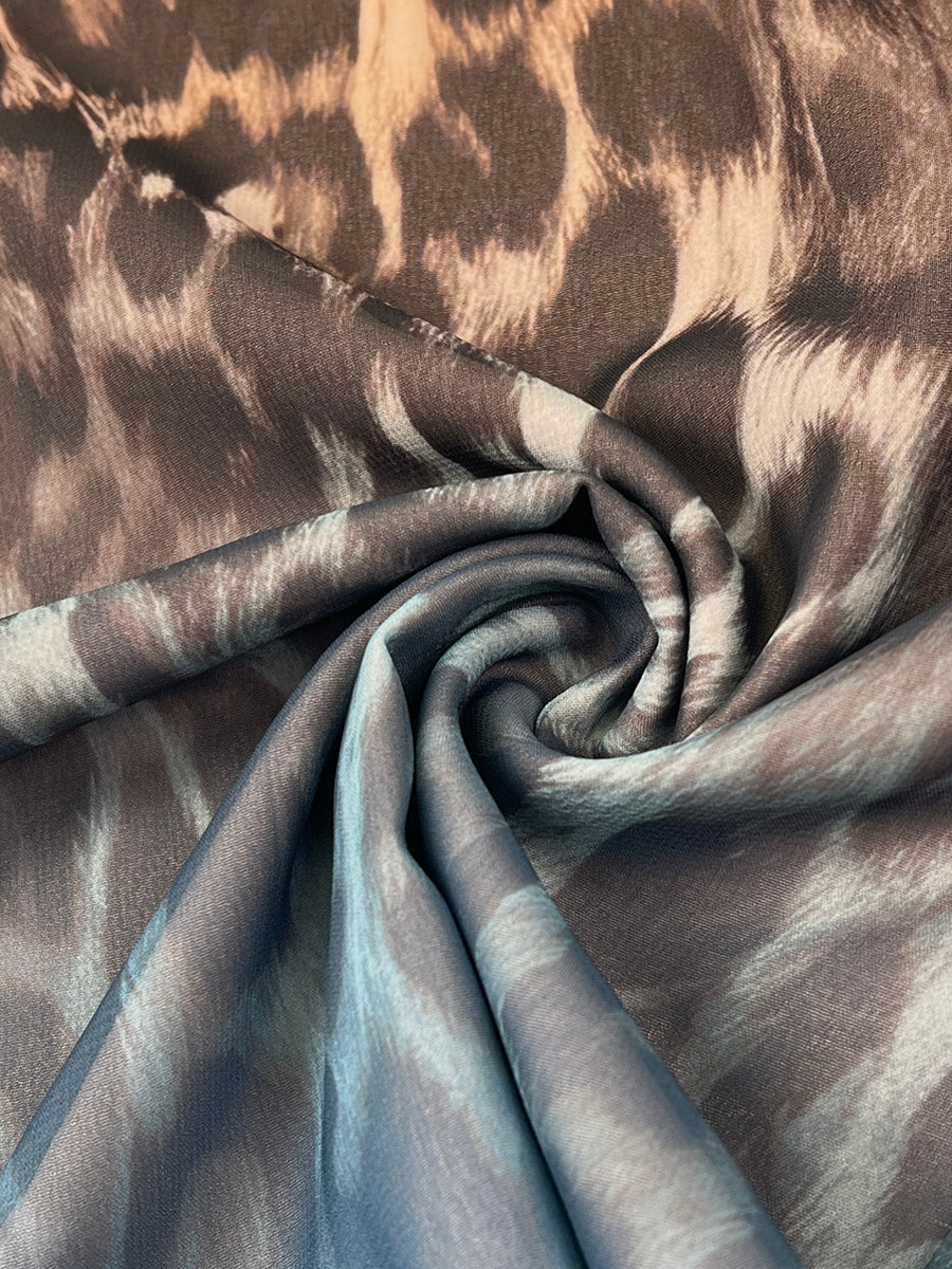 Leopard Print Gradient High-Waist Relaxed Pants