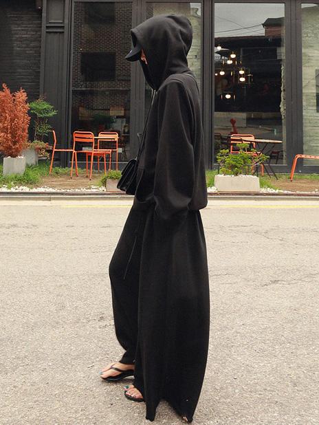 Wide-Leg Elastic Relaxed Pants