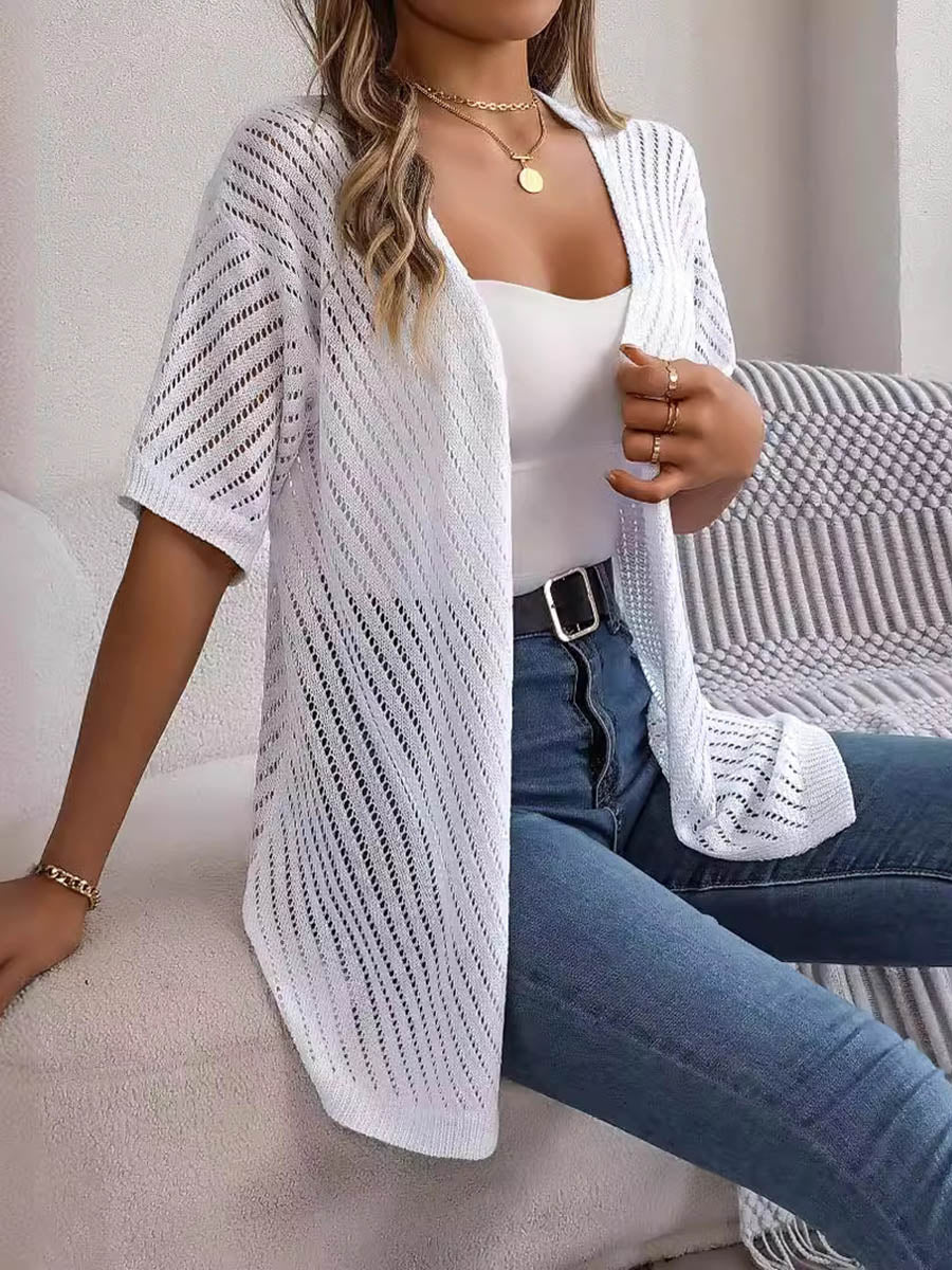 Cut-Out Relaxed Cardigan