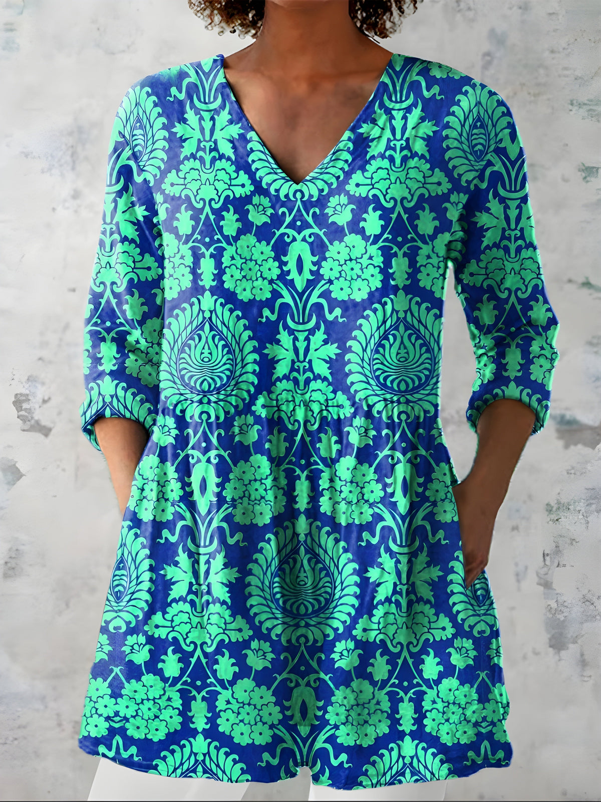 Marlee | Long V-Neck Blouse