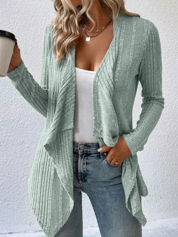 Long-Sleeve Relaxed Cardigan