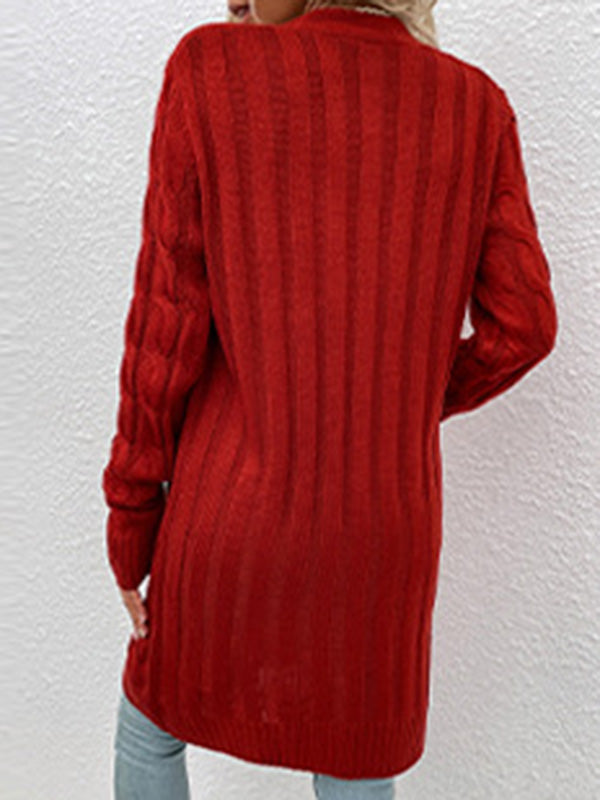 Button-Detail Relaxed Cardigan