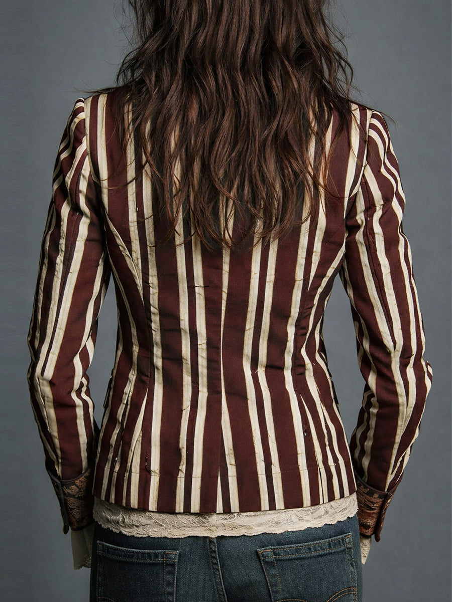 Eden | Bohemian Striped Blazer