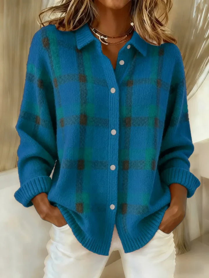 Salome | Cloud-Soft Plaid Button-Up