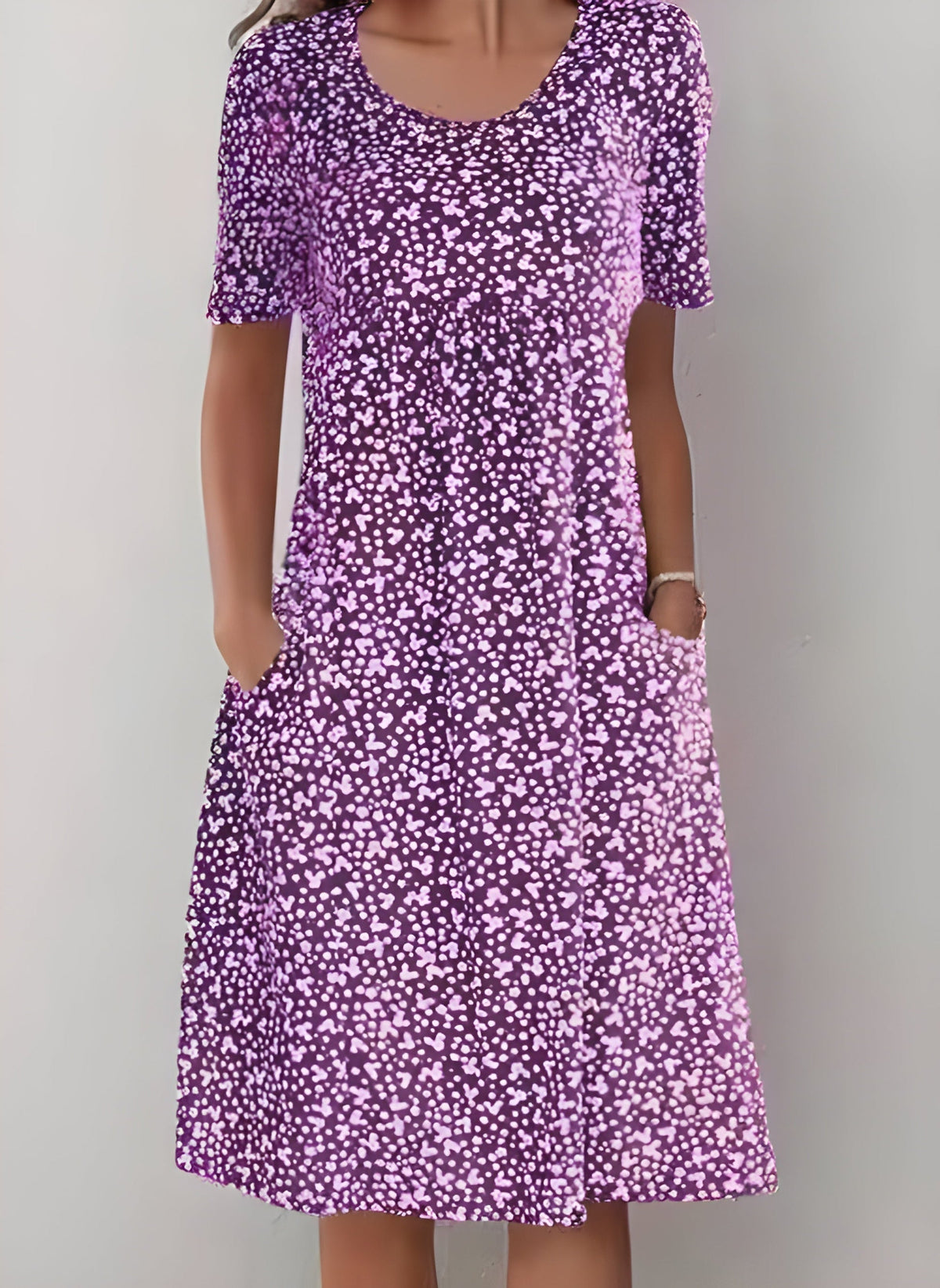 Qahira | Round Neck Dress