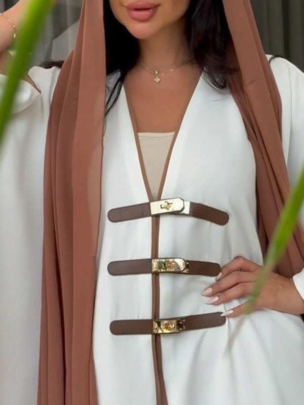 V-Neck Relaxed Contrast Cover-Up