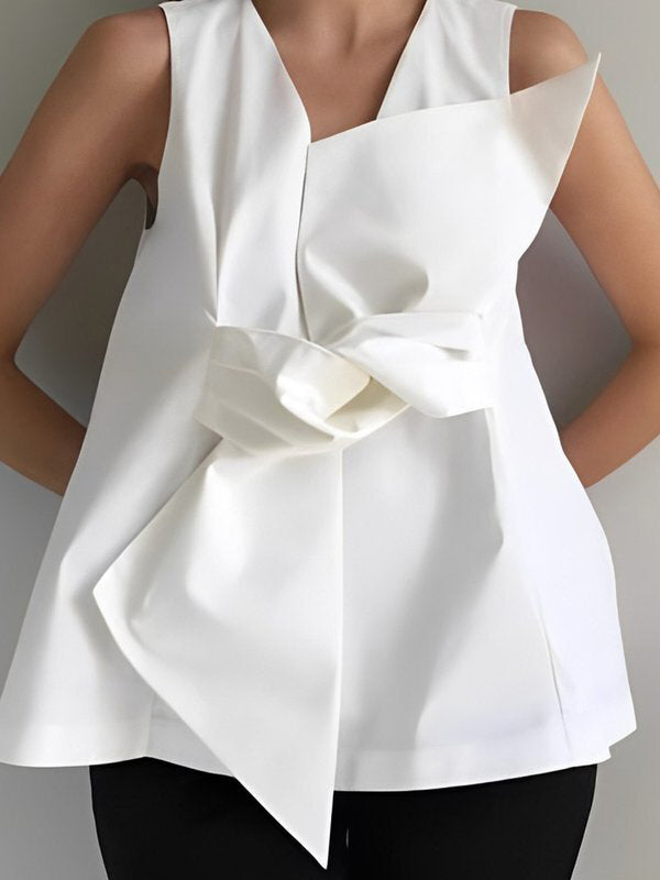 V-Neck A-Line Relaxed Vest