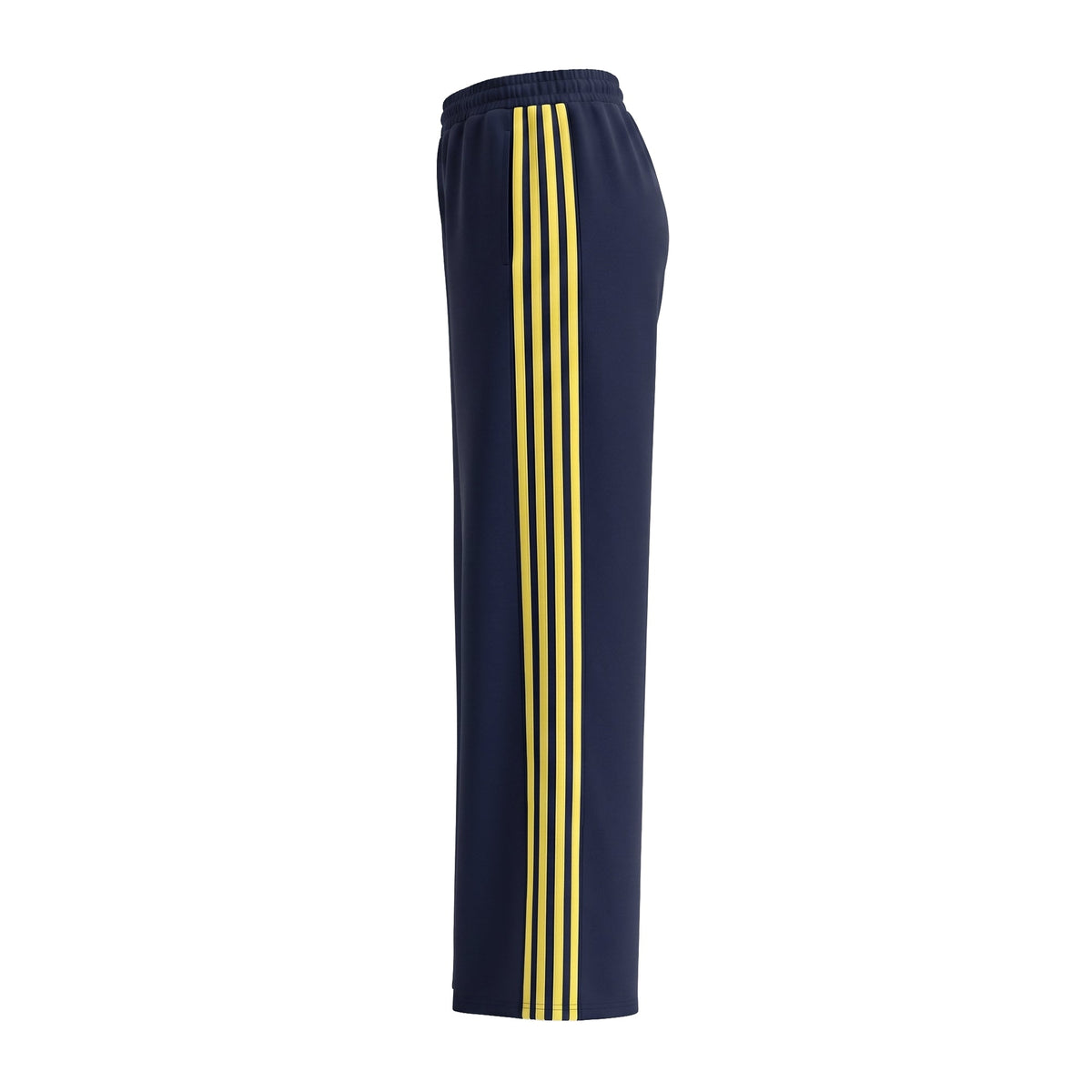 Striped Wide-Leg High-Waist Pocket Pants