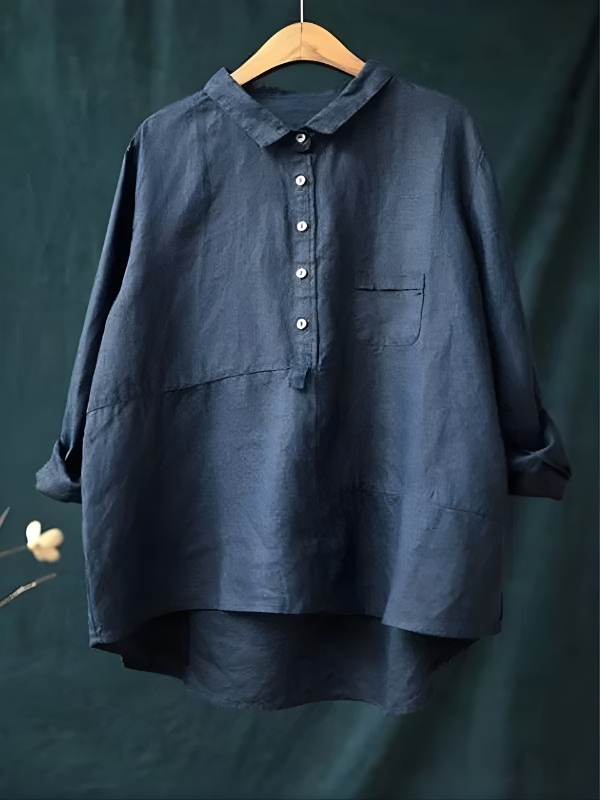 Stella | Linen Long Sleeve Shirt
