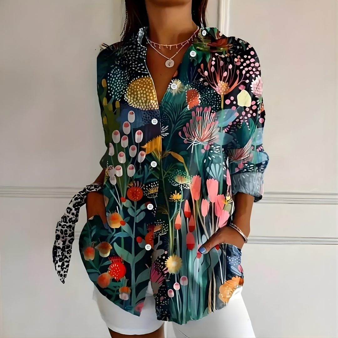 Arleth | Colorful Pattern Blouse
