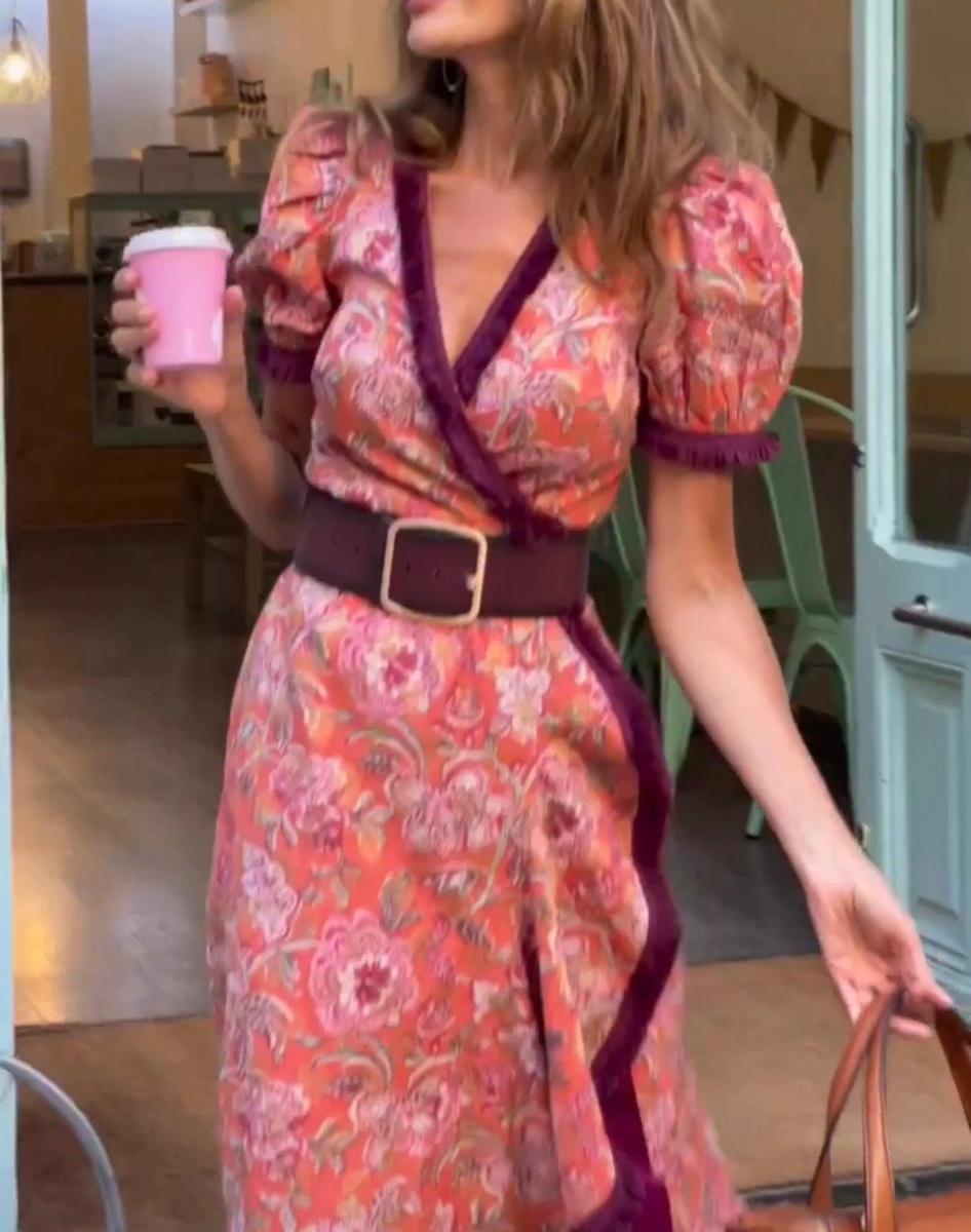 Angel | Puff-Sleeve Maxi Dress